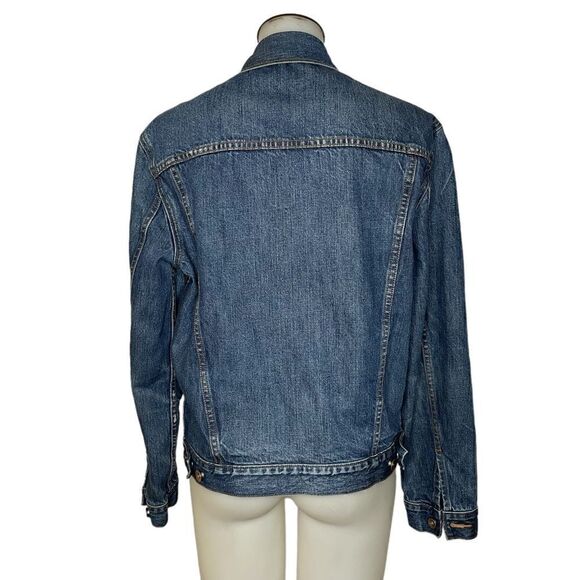 gap Blue Denim Distressed Jacket - Picture 2 of 11